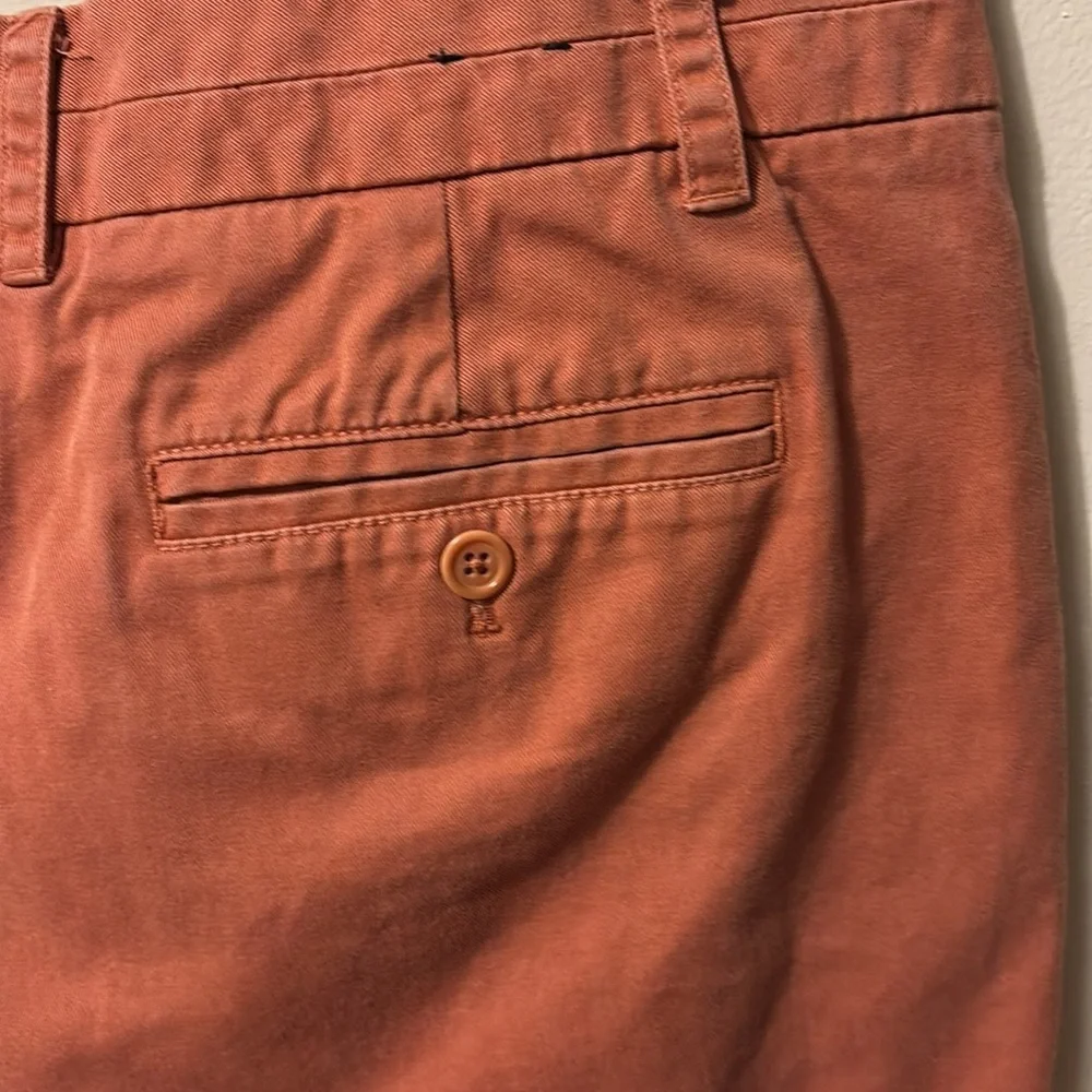 J. Crew Chino Orange High Waist Shorts